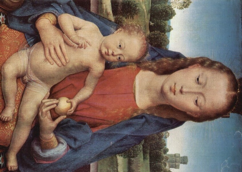 Portinari Triptych central panel 1487 by Hans Memling